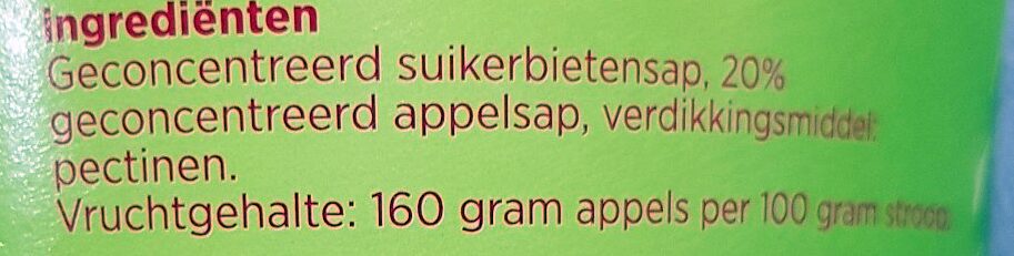 Appelstroop - Ingrediënten