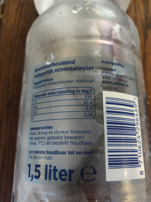 koolzuurhoudend mineraalwater - Ingredients - nl