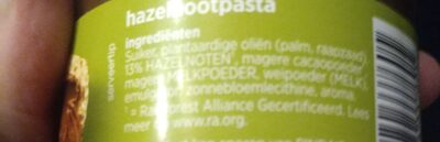 G'woon Hazelnoot pasta - Ingredients