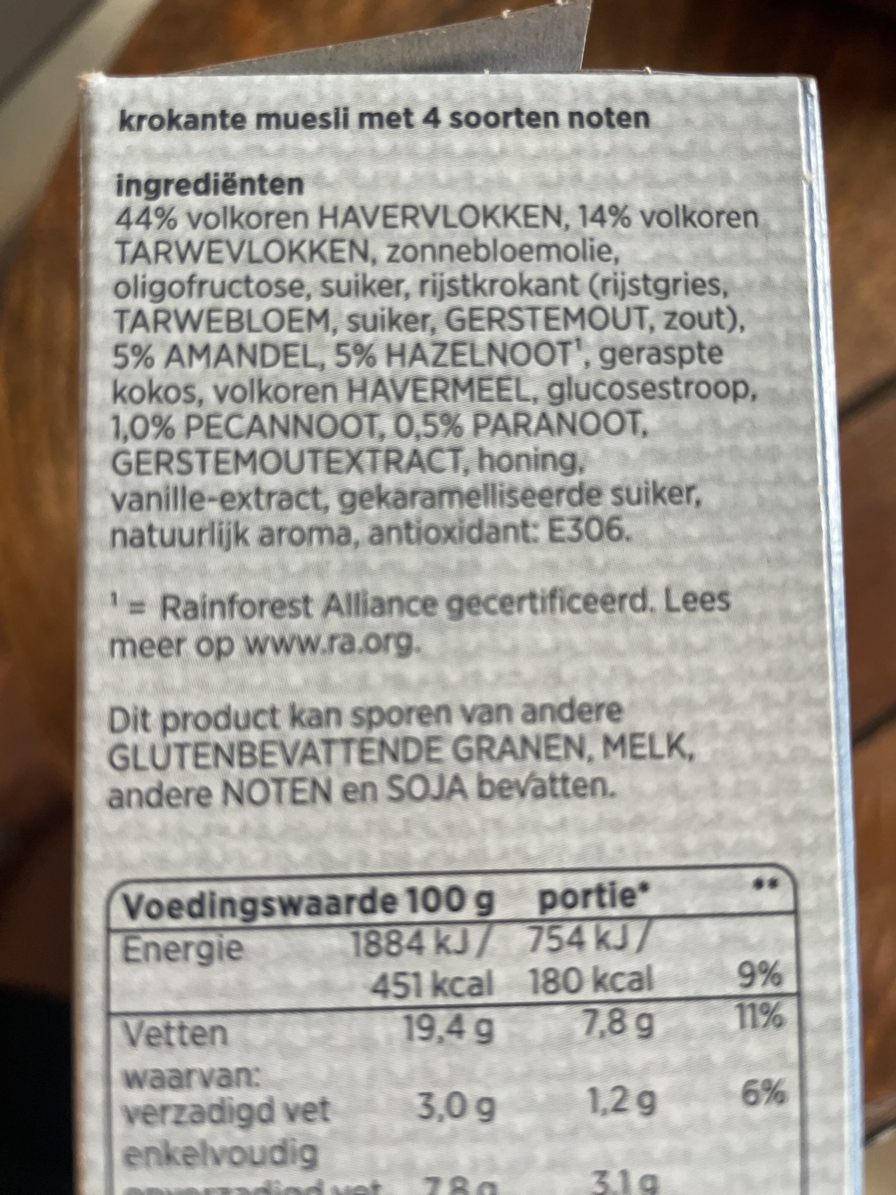 4 noten mix - Ingredients - nl