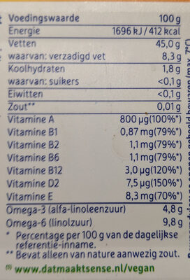 Original - Nutrition facts - nl