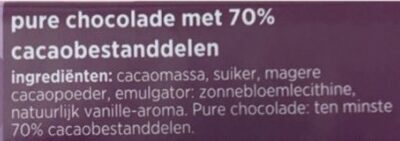 Pure chocolade 70% - Ingrediënten