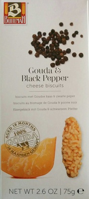 Gouda & Black Pepper cheese biscuits - Product - fr