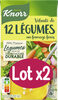 KNORR Soupe Liquide de Légumes Fromage Frais Lot 2x1L - Product