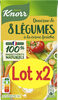 Knorr Les Classiques Soupe Liquide Douceur de 8 Légumes à la Crème Fraîche Lot 2x1L - Producto