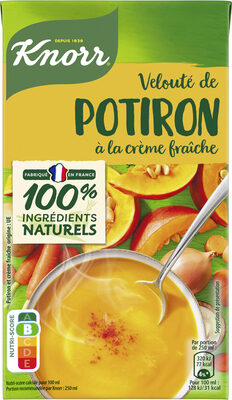 Knorr Soupe Liquide Velouté de Potiron à la Crème Fraîche 1 L - Produit