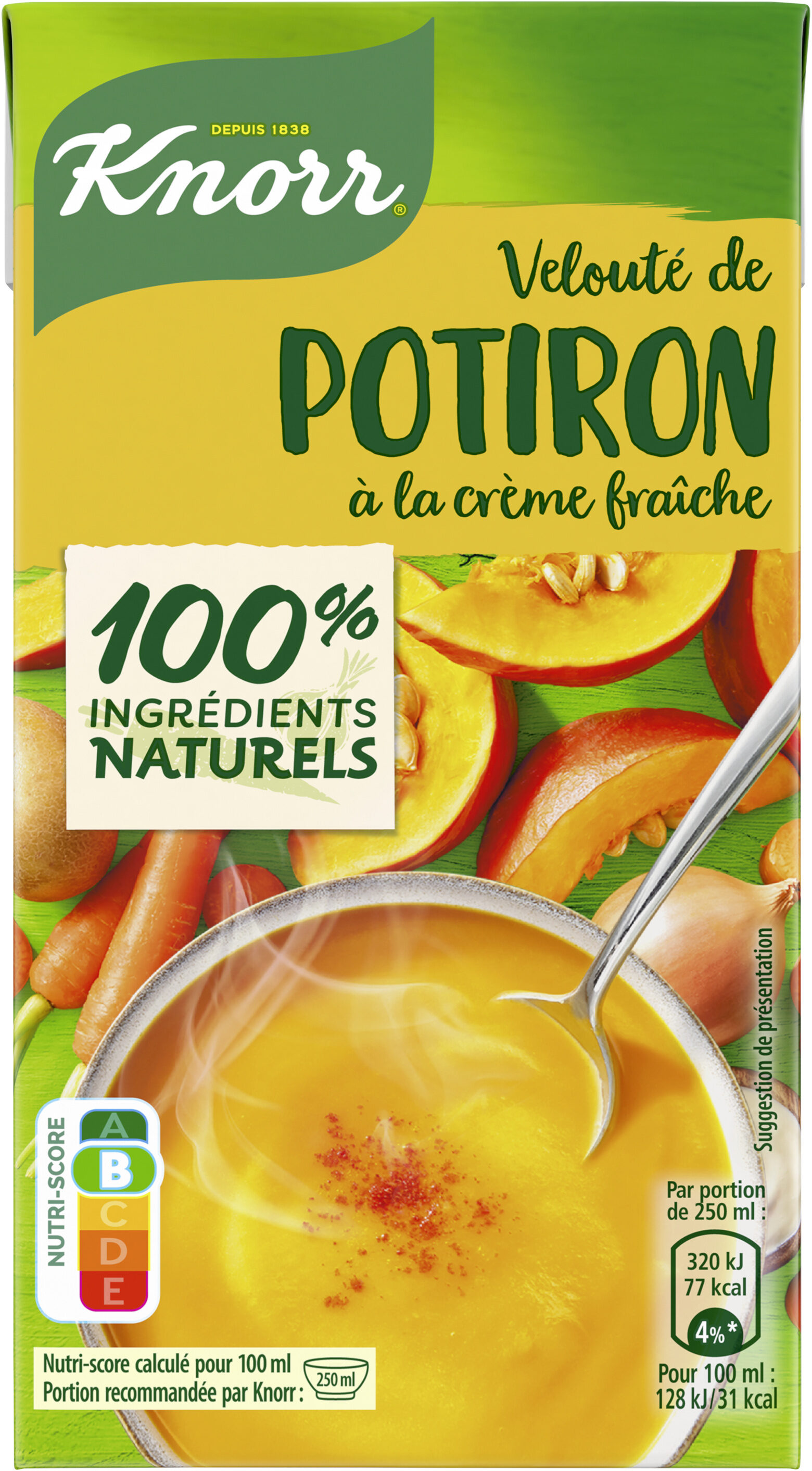 Knorr Soupe Liquide Velouté Potiron Crème Fraîche 50cl - نتاج - fr