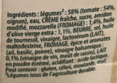 Knr douc tom mozza 2x1l - Ingredients - fr