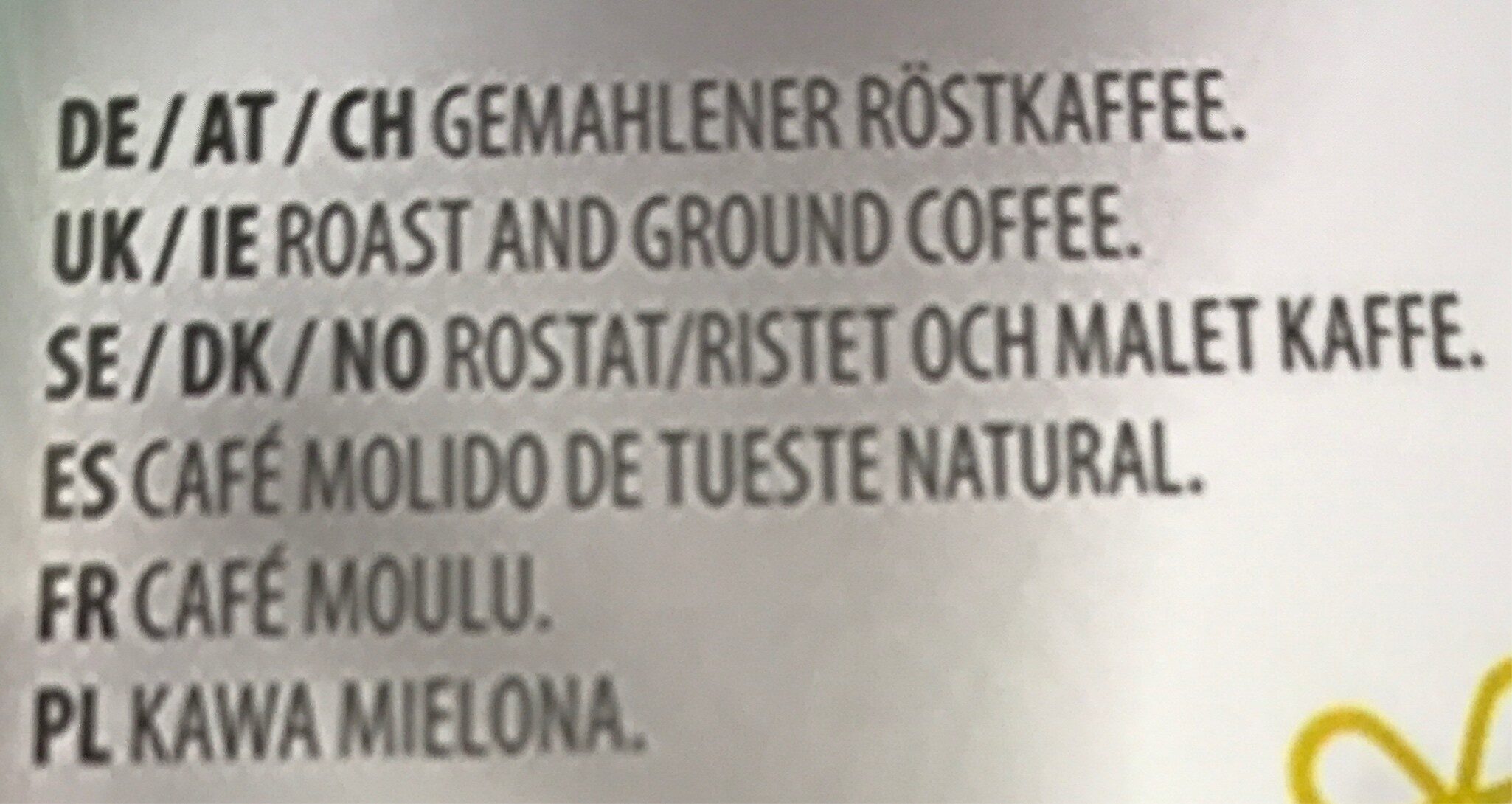 Tassimo Caffe Crema mild - Zutaten - fr