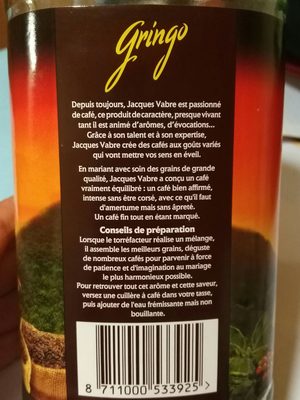 Café soluble Gringo - Ingredients - fr