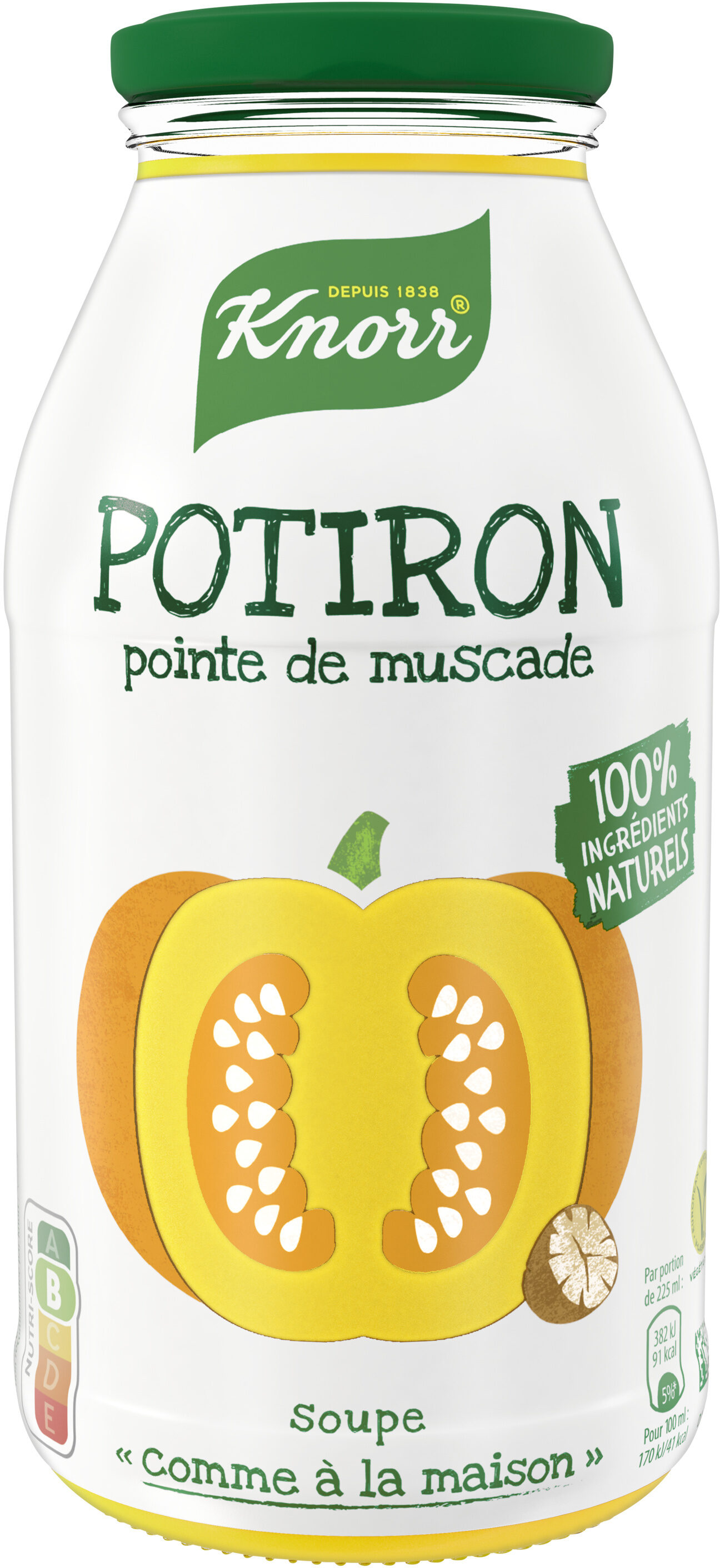 Knorr Soupe Liquide Potiron Pointe de Muscade Bouteille de 450ml - Product - fr