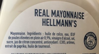 Hellmn mayonnaise 404g - Ingrédients