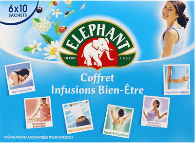 Elephant Infusions Coffret Bien-Etre 60 Sachets - Produit