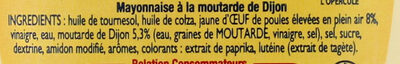 Amora Mayonnaise De Dijon Flacon Souple 415g - Ingredientes - fr