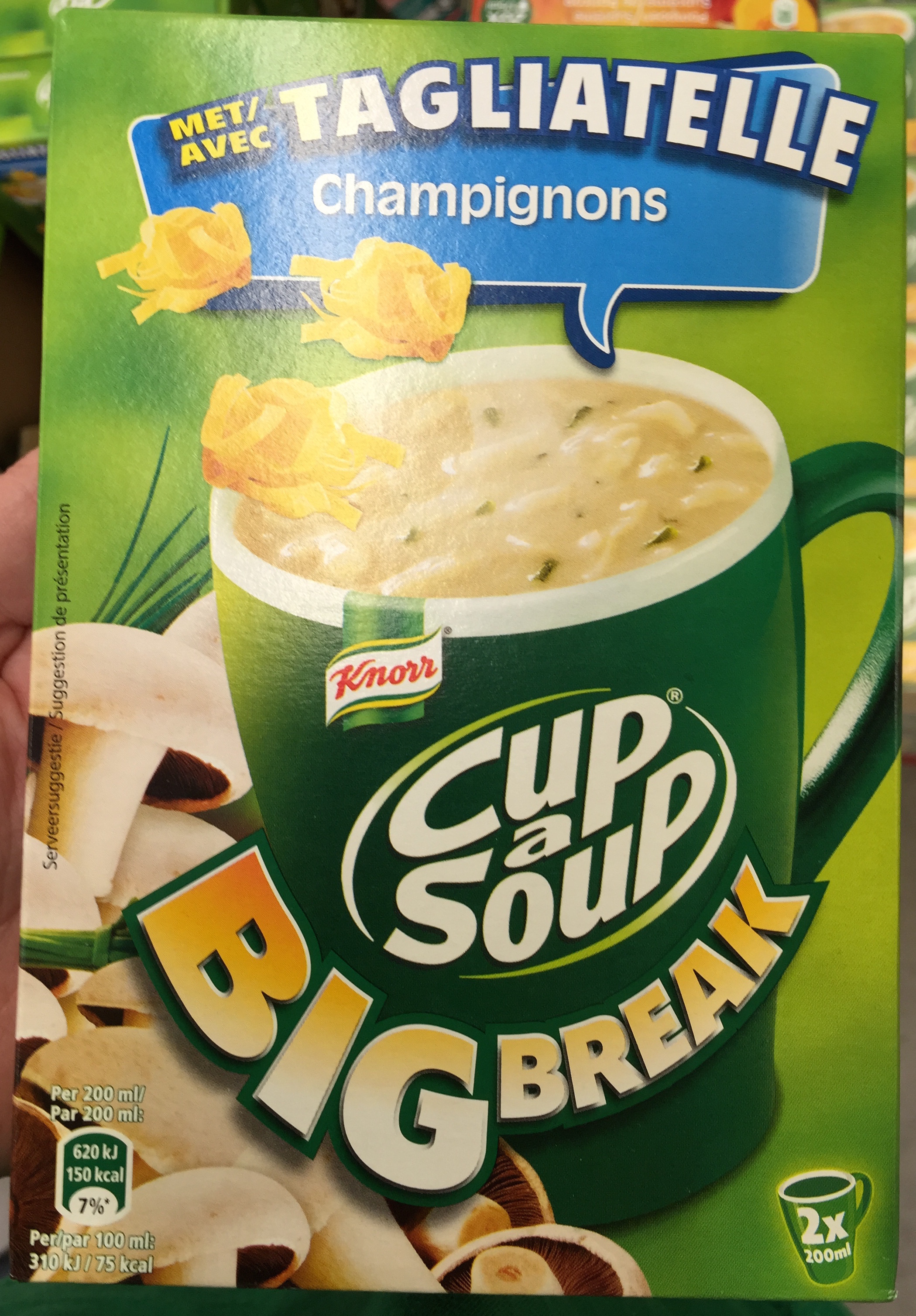 Cup a Soup Big Break Tagliatelle Champignons - Product - fr