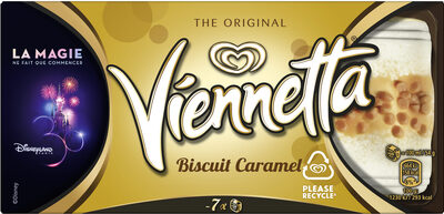 Viennetta Glace Dessert Biscuit Caramel - Product - fr