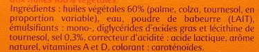 Planta Fin Doux (60 % MG) Tartine & Cuisson - Ingrédients