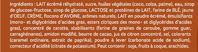 Viennetta Glace Dessert Crème Brûlée 7 parts 650ml - Ingrediënten - fr