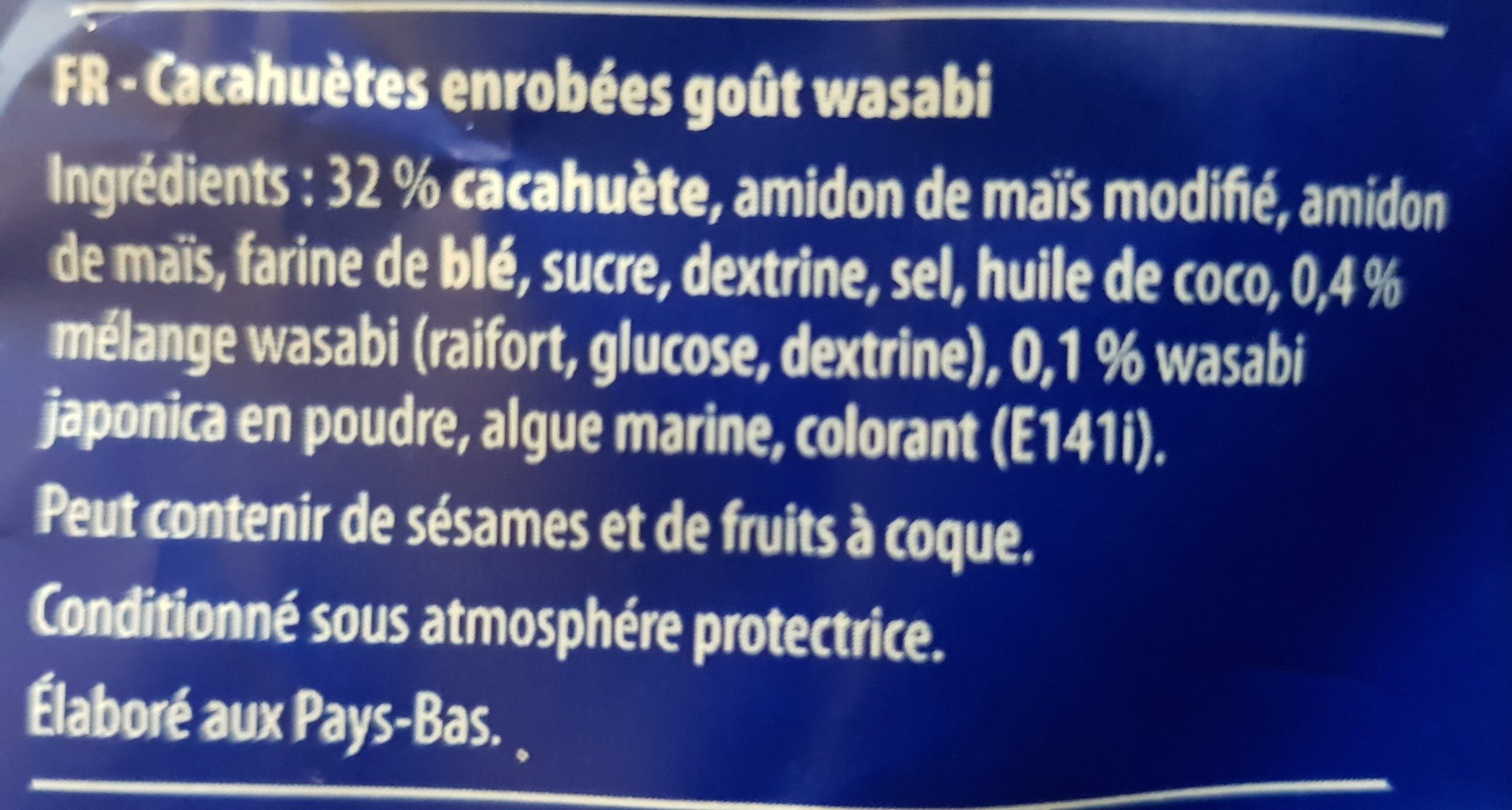 Wasabi peanuts - Ingredienti - fr