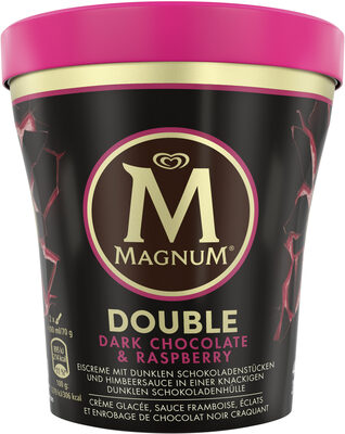 Magnum Glace Pot Double Chocolat Noir & Framboise 440 ML - Produkt - fr