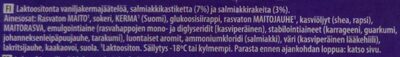 Laktoositon salmiakkikermajäätelö - Ingredients - fi