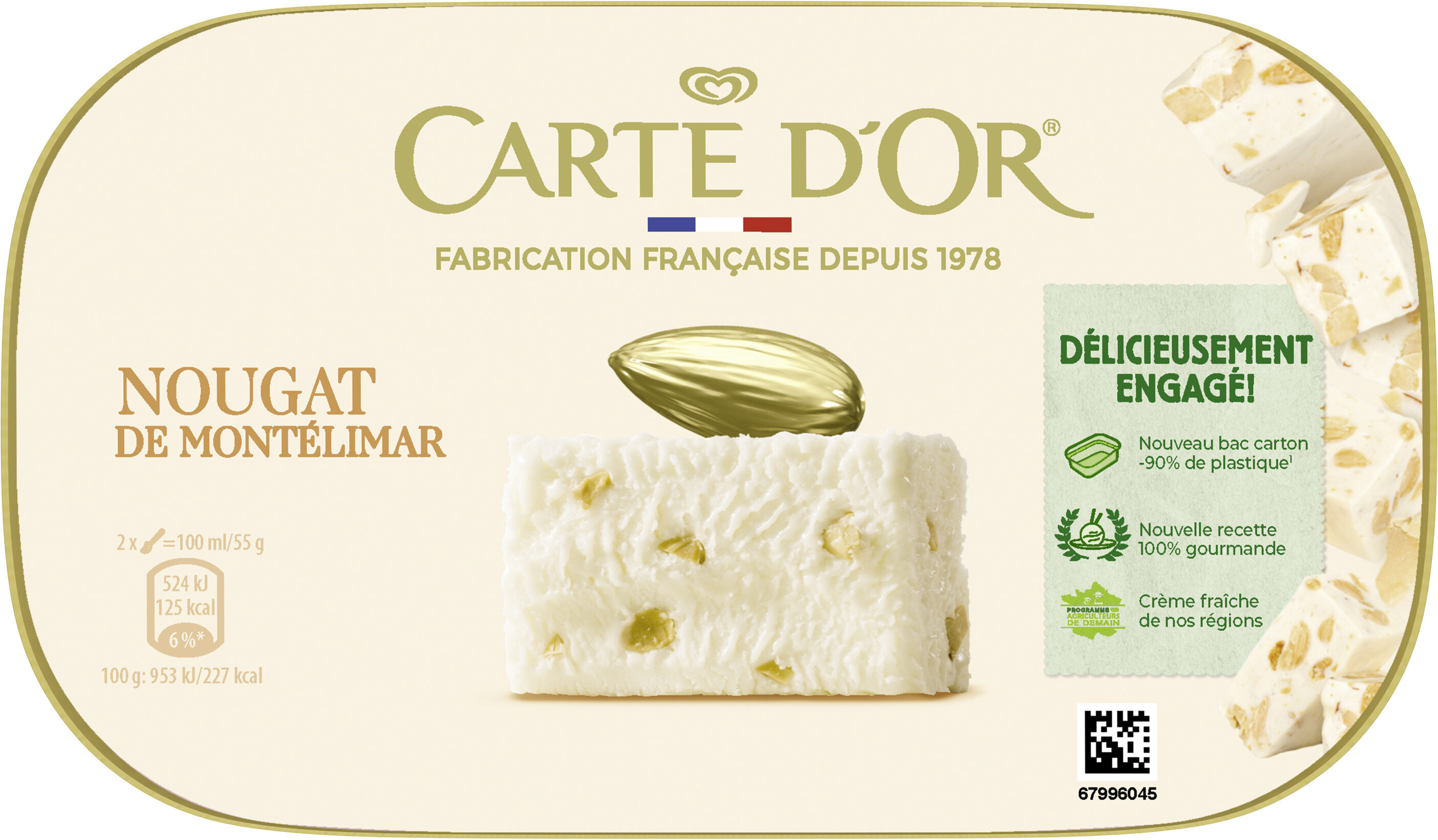 CARTE D'OR Glace Crème Glacée Nougat 900ml - Product - fr