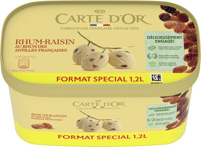 CARTE D'OR Glace Crème Glacée Rhum-Raisin 1200ml - Product - fr