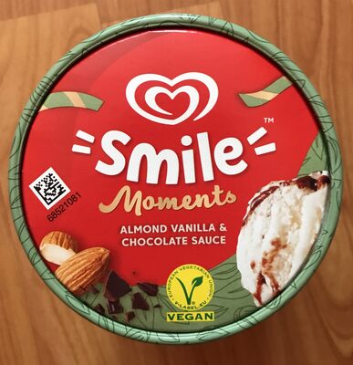 Zmrzlina na bázi rostlinných složek s vanilkovou příchutí, mandlovou pastou - Produit - cs