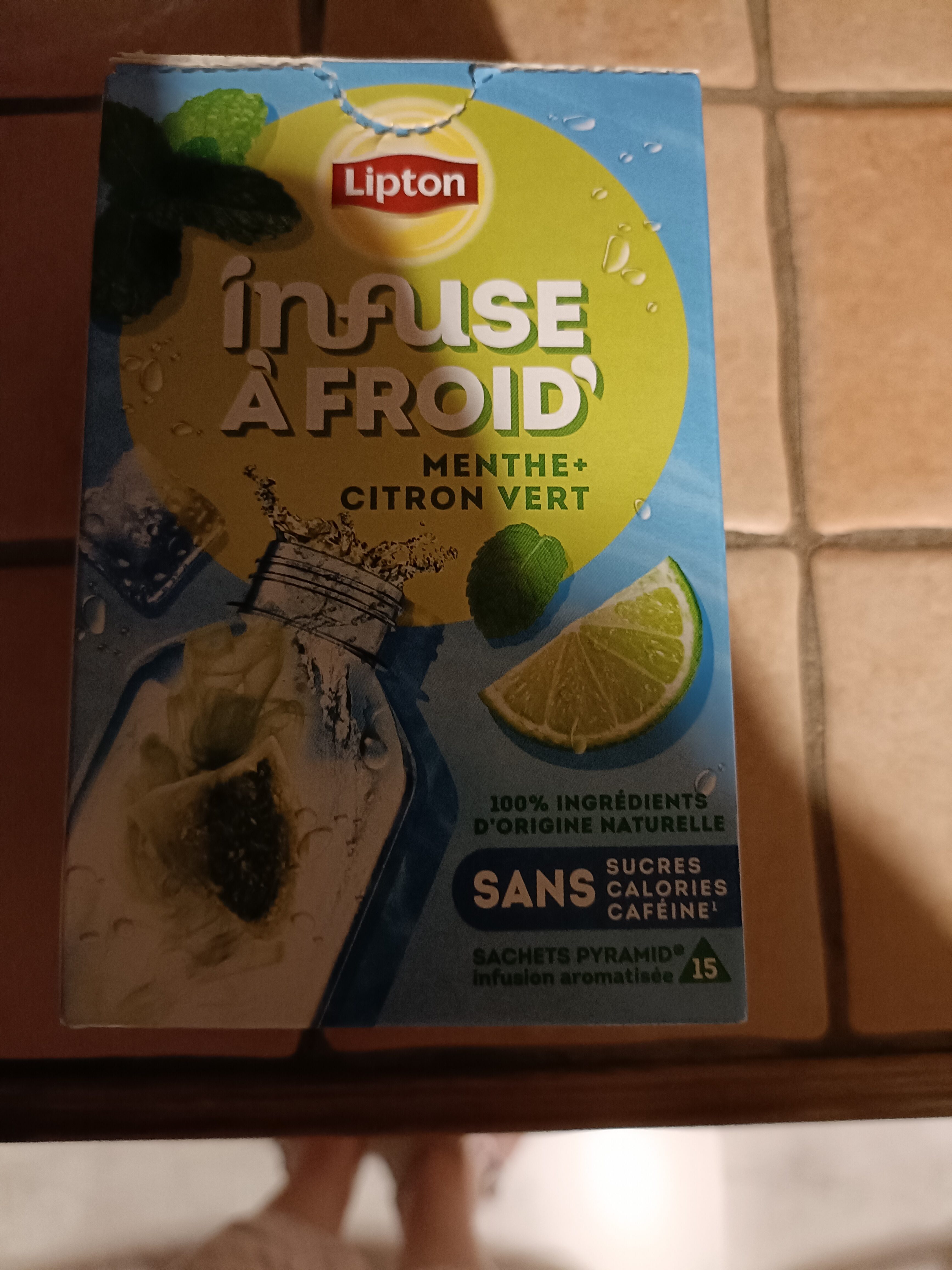 Infuse à froid menthe+citron vert - Produit