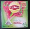 Lipton green tea raspberry and pomegranate - Produit