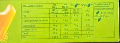 Fiche nutrition Cuja Mara Split LANGNESE 5pcs