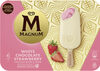 Magnum Glace Bâtonnet Chocolat Blanc & Fraise 4x100ml - Product