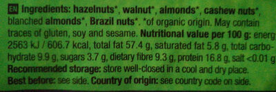 Mixed nuts - Ingredients