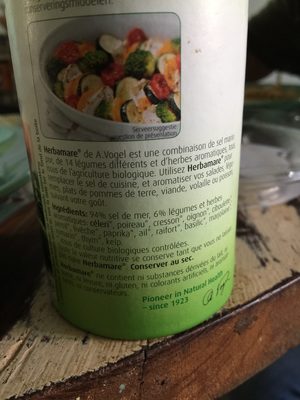 Herbamare kruidenzout - Ingrédients