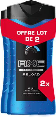 Axe Gel Douche 3-en-1 Homme Re-Load Frais et Vivifiant 2x250ml - Product - fr