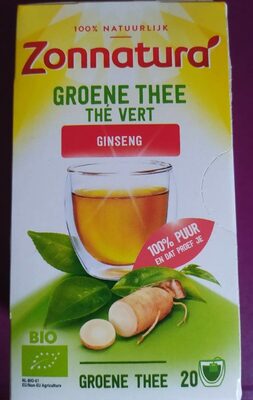 Thé vert Ginseng - Produit