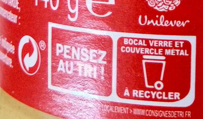 Moutarde de Dijon Fine & Forte - Recycling instructions and/or packaging information - fr