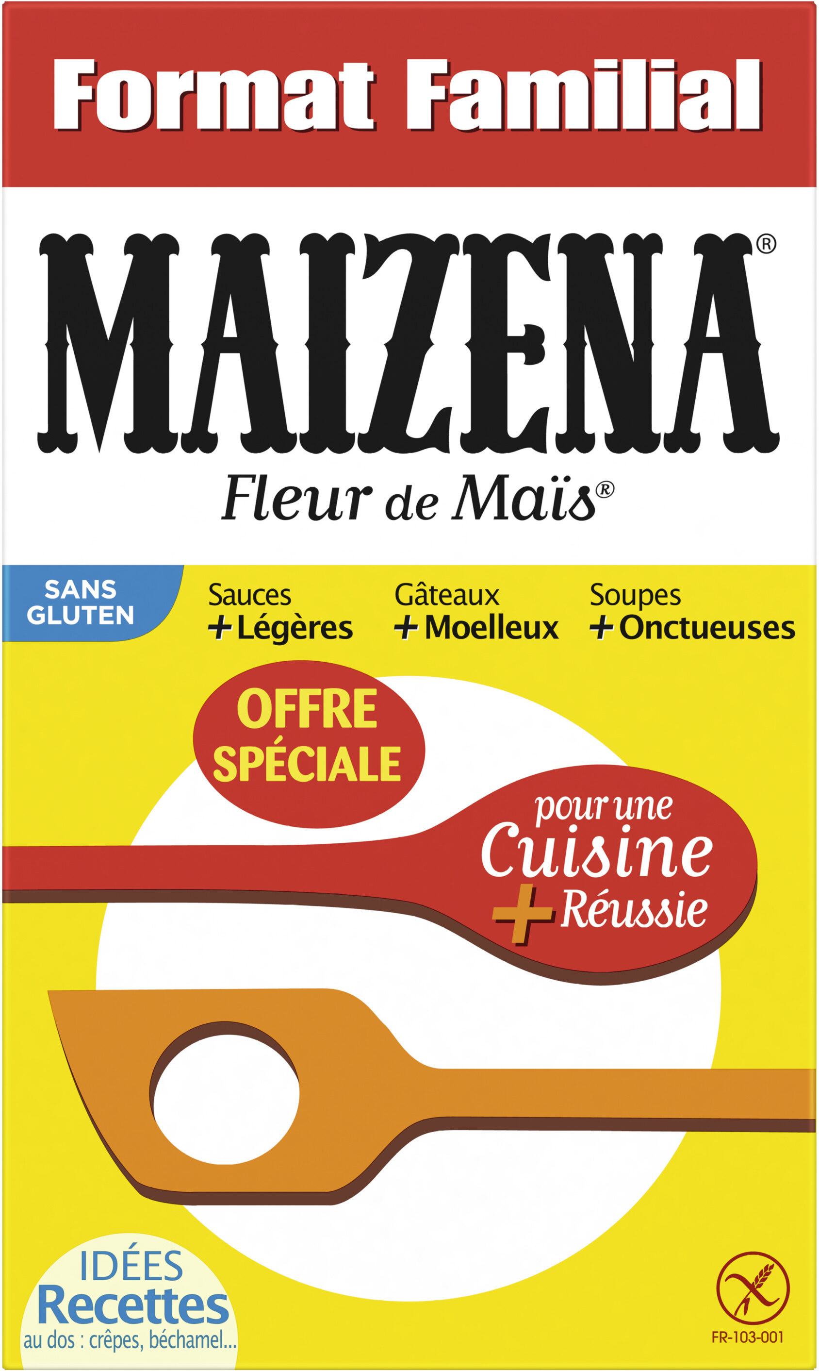 Maizena Fleur de Maïs Sans Gluten OS Format Familial 700g - Producto - fr