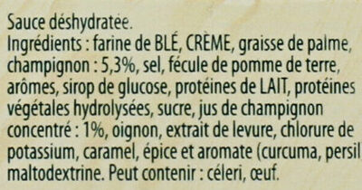 Knorr Sauce Déshydratée Champignons - Ingredients - fr
