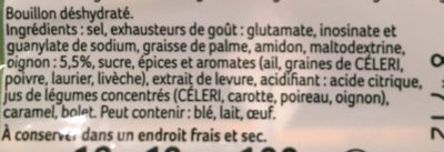 KNORR Bouillon Cube Fait Tout 100% Végétal x10 100g - Ingredients - fr