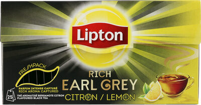 Lipton Thé Rich Earl Grey Citron 25 Sachets - Prodotto - fr