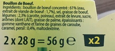 Marmite de Bouillon Bœuf - Ingredientes - fr