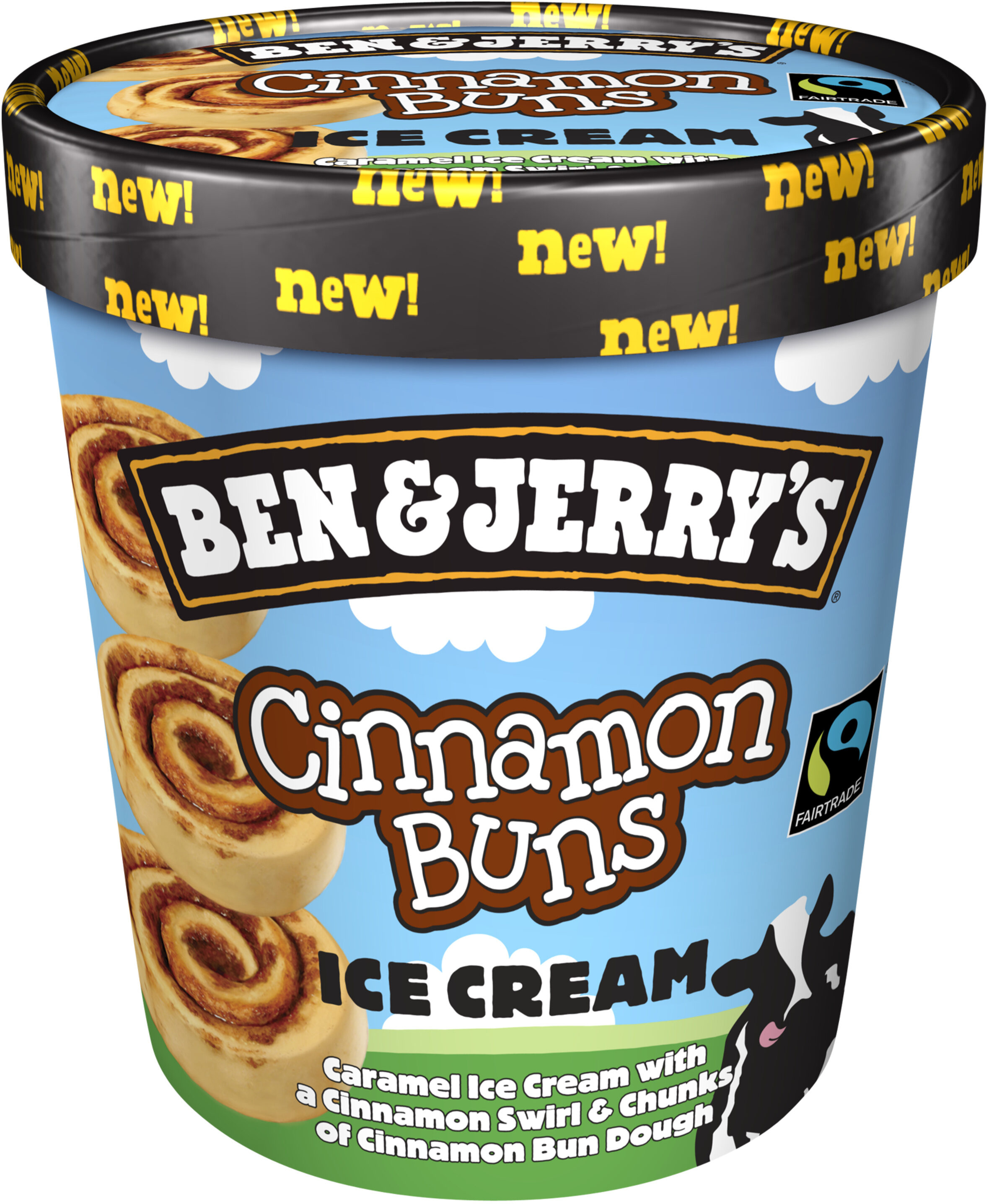 Ben & Jerry's Glace Pot Cinnamon Buns Caramel - Produit
