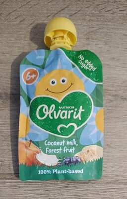 Olvarit coconut milk, forest fruit - Produit