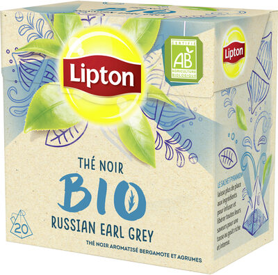 Lipton Bio Thé Noir Russian Earl Grey 20 sachets - Producto - fr