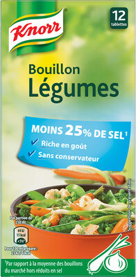 Bouillon Légumes Réduit en Sel - Produit