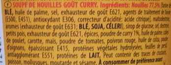 Cup Noodles Curry - Ingredienti - fr