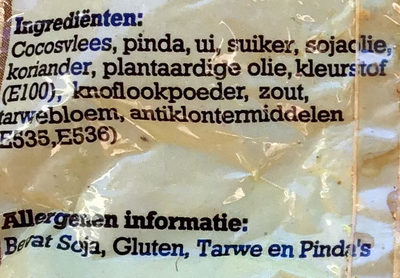 Seroendeng - Ingredients - nl