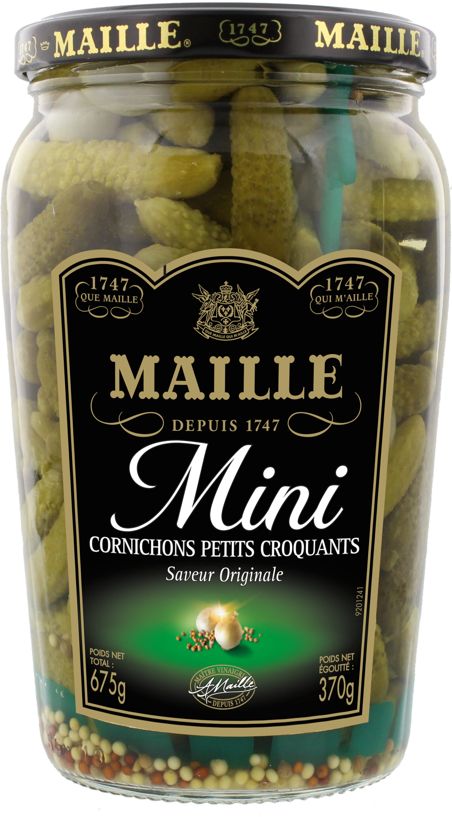 Maille Mini Cornichons Petits Croquants Bocal 370g - Produkt - fr