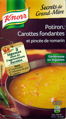 Secrets de Grand-Mère Potiron Carottes fondantes et pincée de romarin Knorr - Produkt - fr